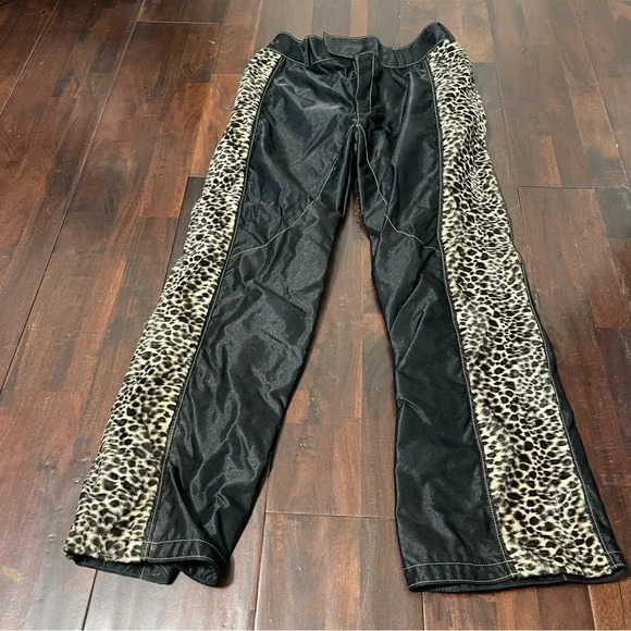 Girlyz Motocross Dirtbike Riding Pants Women’s Size 14 Black And Cheetah - Picture 2 of 9